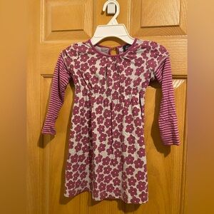 Mini Boden Purple Floral Kids Dress